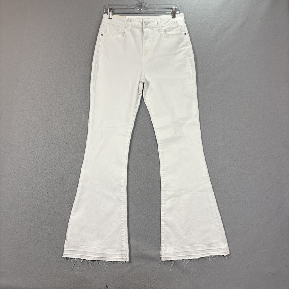 HARPER‎ HERITAGE Womens 27 White High Rise Flare Jeans Stretch Denim NEW